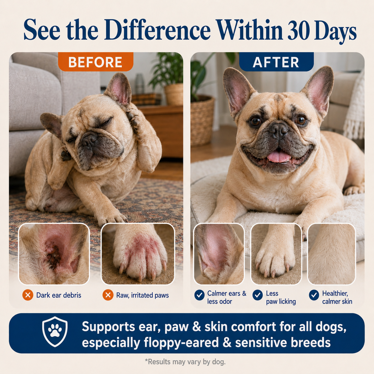 Carmelie Yeast Relief Drops for Dogs | Ear, Paw & Skin Support