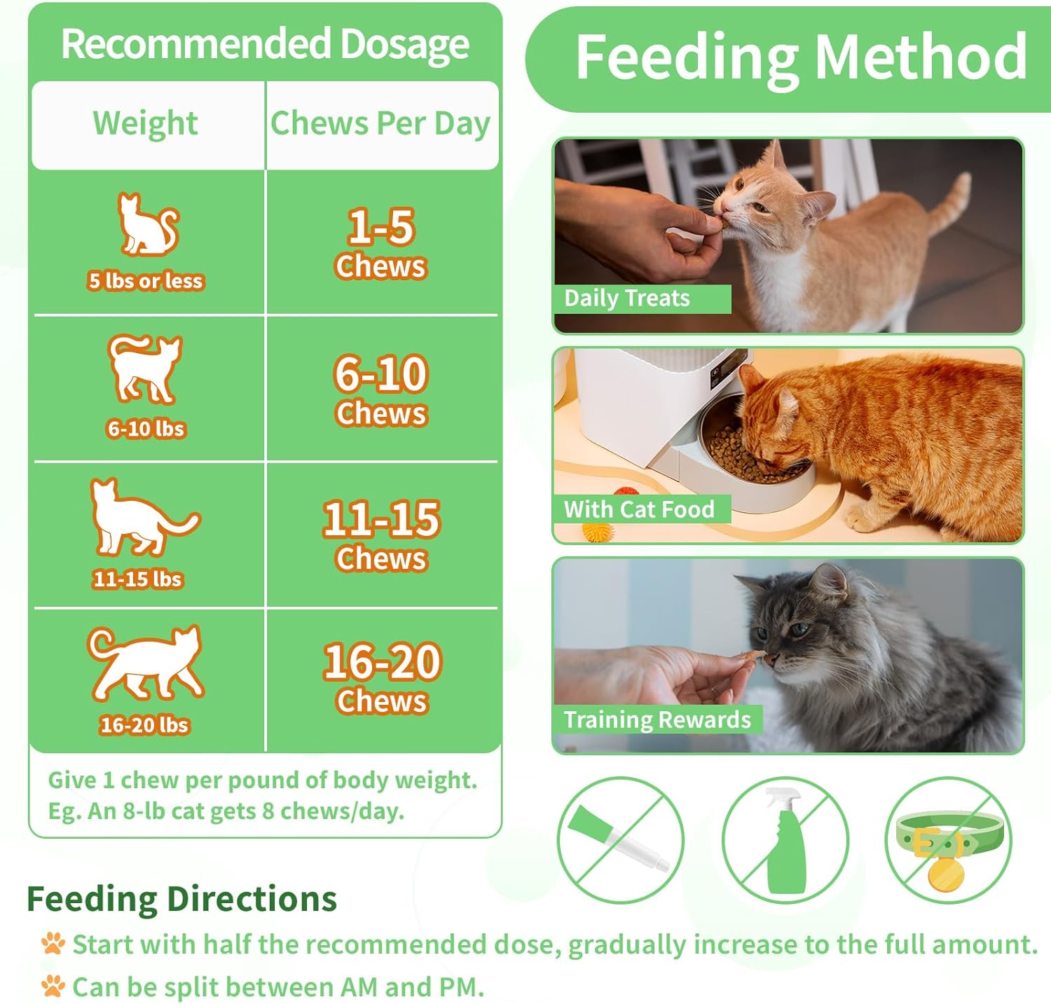 Carmelie 500ct Crunchy & Creamy Cat Flea Chews | Natural Oral Defense with Krill Oil | Chicken & Krill Flavor-carmelie