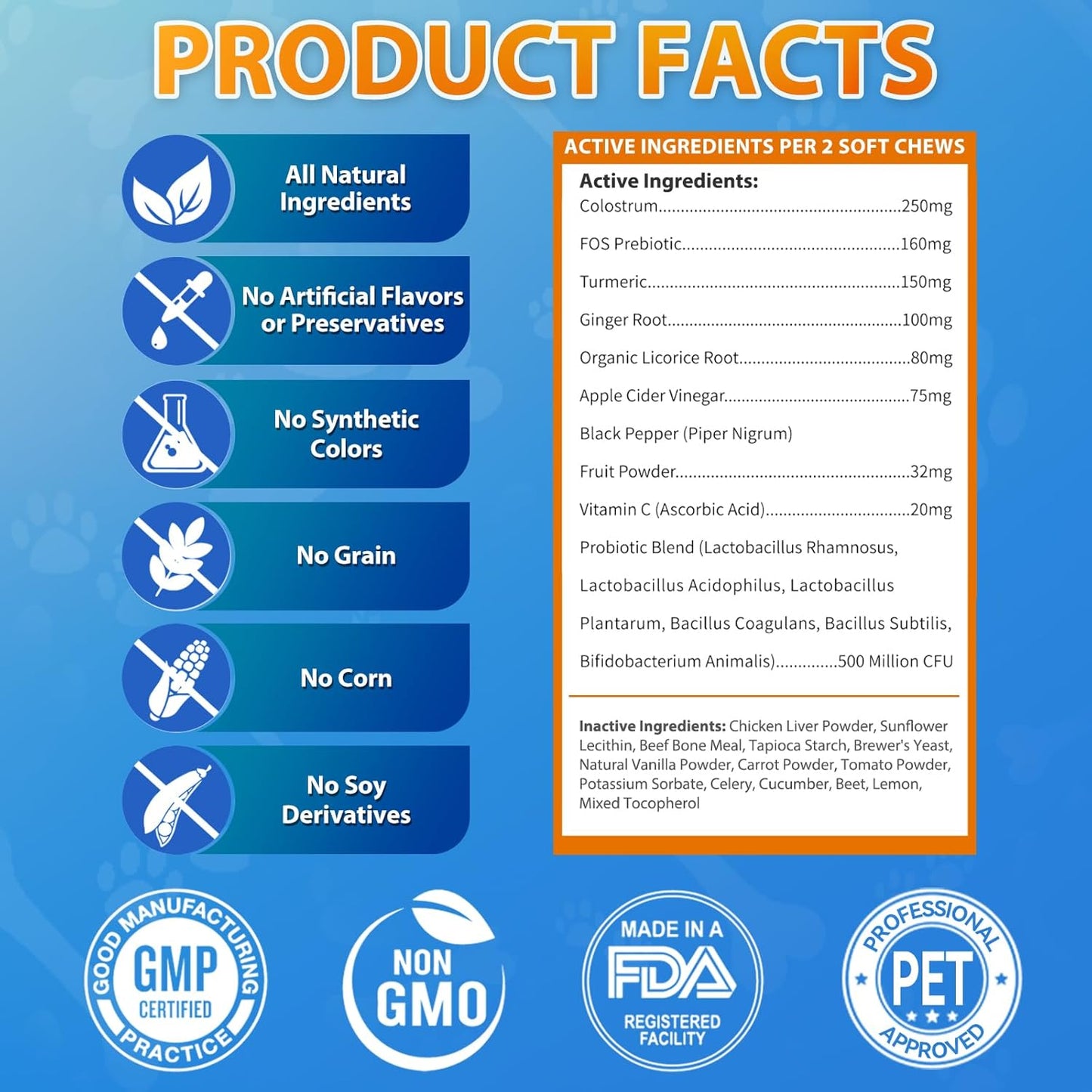Carmelie Dog Allergy Relief | 200 Chews for Itchy Skin, Paw Licking & Seasonal Allergies | Probiotics & Omega Support-carmelie