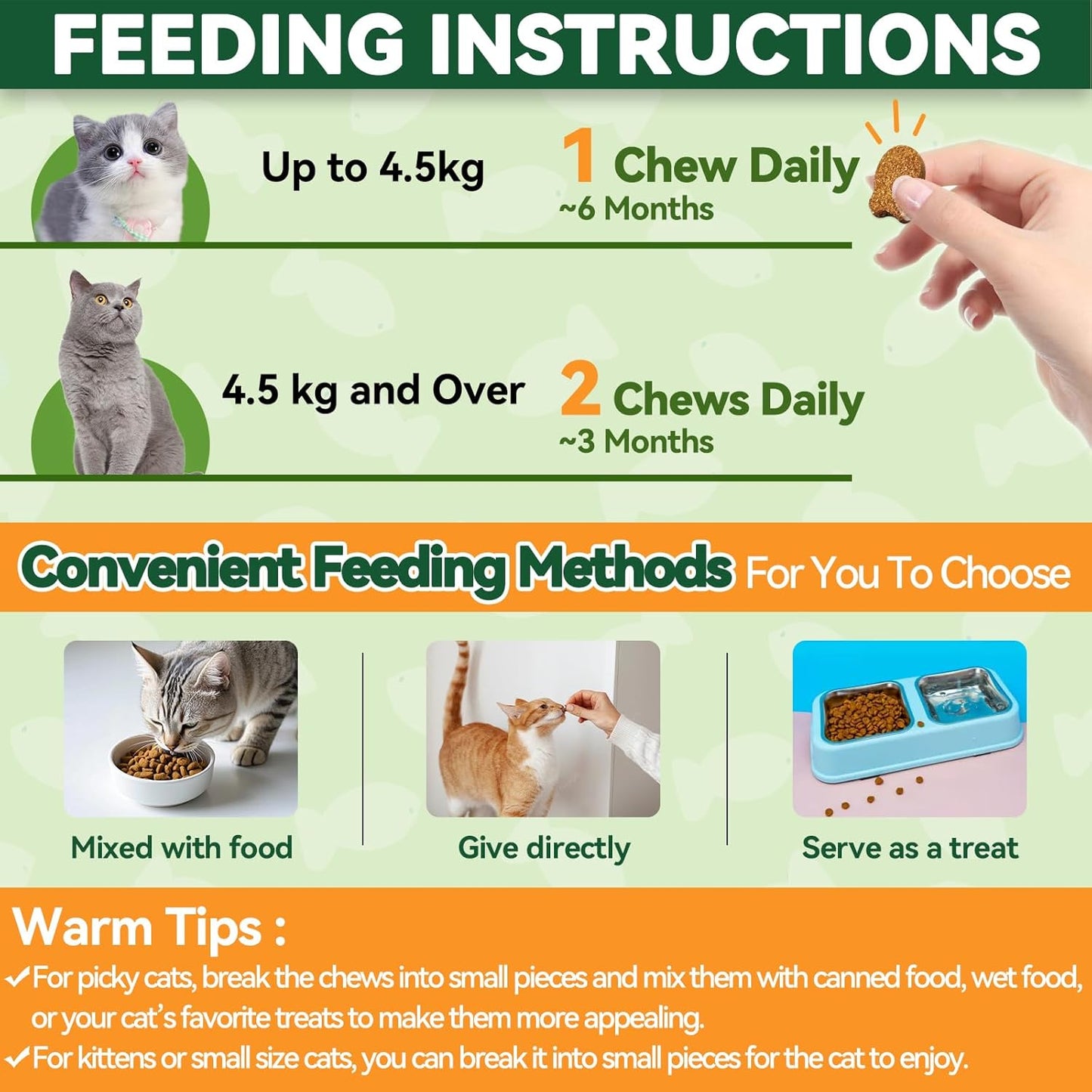 Carmelie Natural Flea & Tick Defense for Cats | 200ct Soft Chews | Daily Oral Support | Tasty Chicken Flavor-carmelie