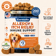Carmelie Allergy Support Chews for Dogs | Skin, Coat, Paw & Immune Support